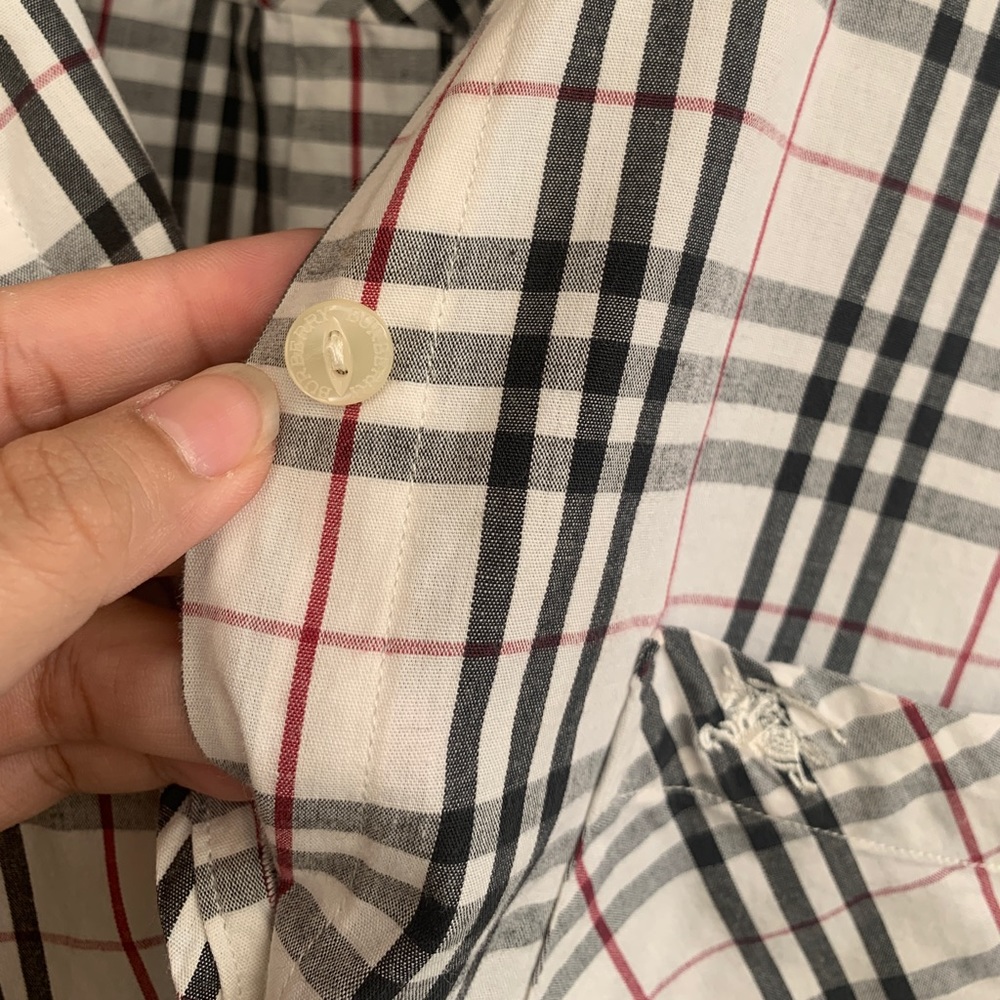 Burberry check crop shirt - Picture 4 of 4